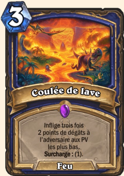 Coulee de lave carte Hearhstone
