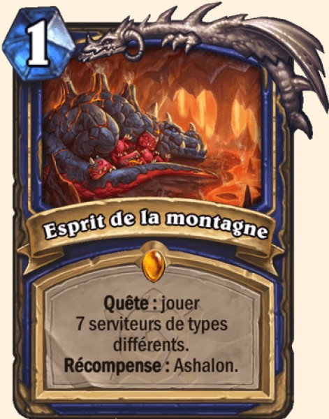 Esprit de la montagne carte Hearhstone