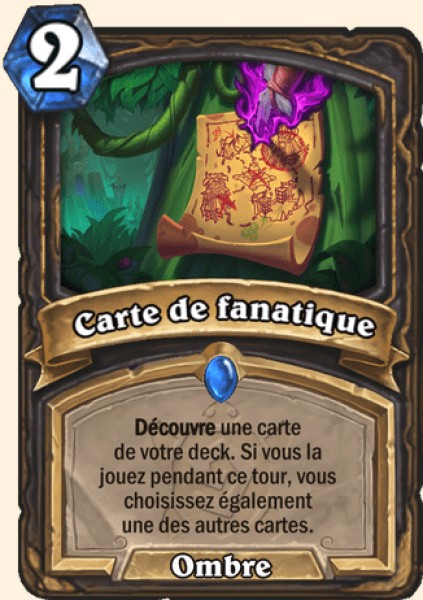 Carte de fanatique carte Hearhstone