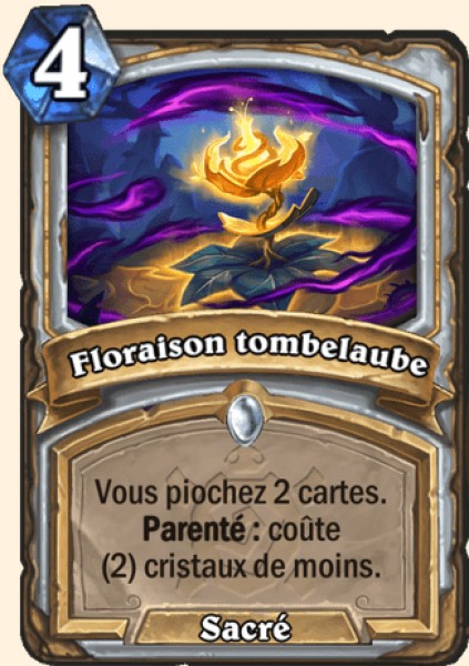 Floraison tombelaube carte Hearhstone
