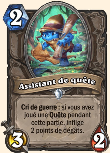 Assistant de quete carte Hearhstone