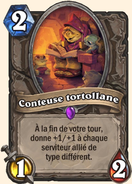Conteuse tortollane carte Hearhstone