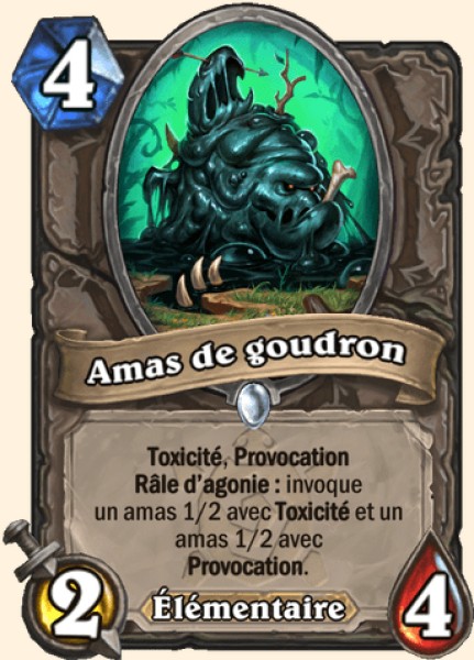 Amas de goudron carte Hearhstone