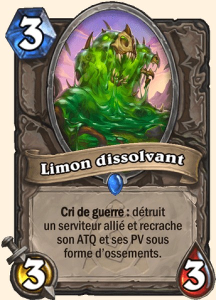 Limon dissolvant carte Hearhstone