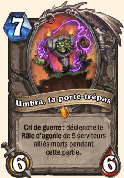 Umbra, la porte-trepas carte Hearhstone