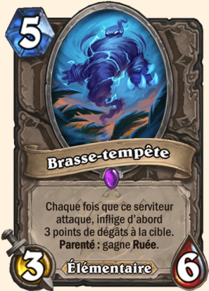 Brasse-tempete carte Hearhstone