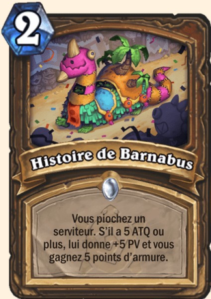 Histoire de Barnabus carte Hearhstone