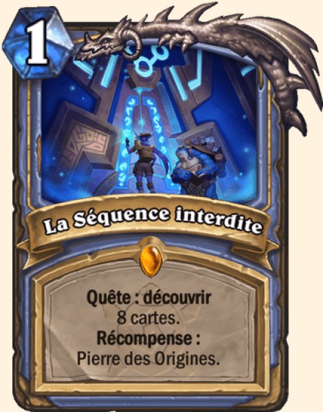 La sequence interdite carte Hearhstone