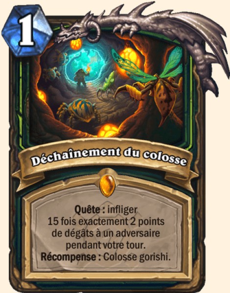 Dechainement du colosse carte Hearhstone