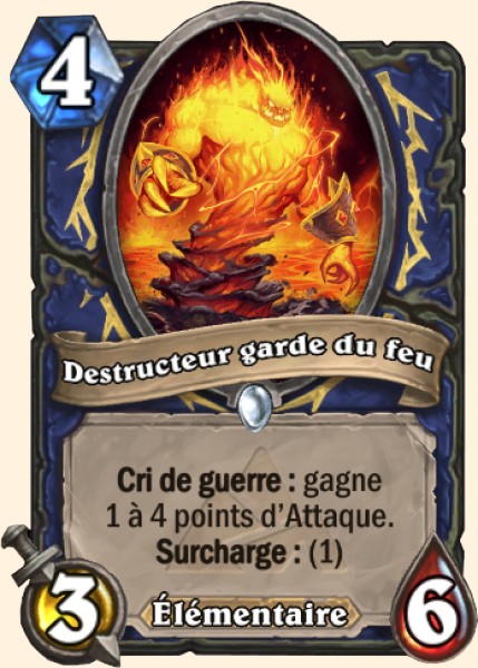 Fireguard Destroyer carte Hearhstone