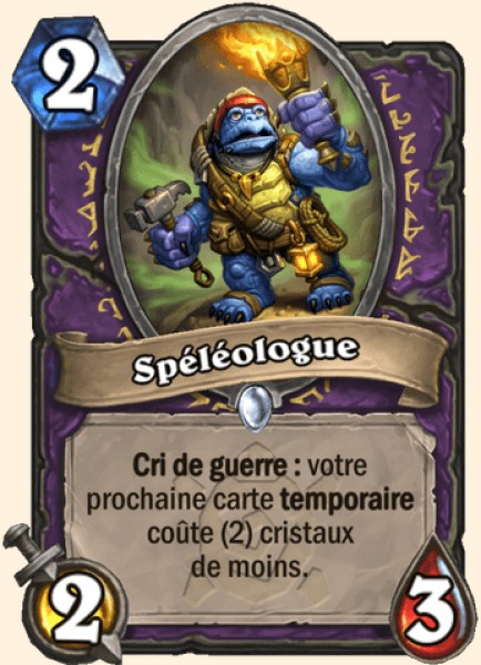 Speleologue carte Hearhstone
