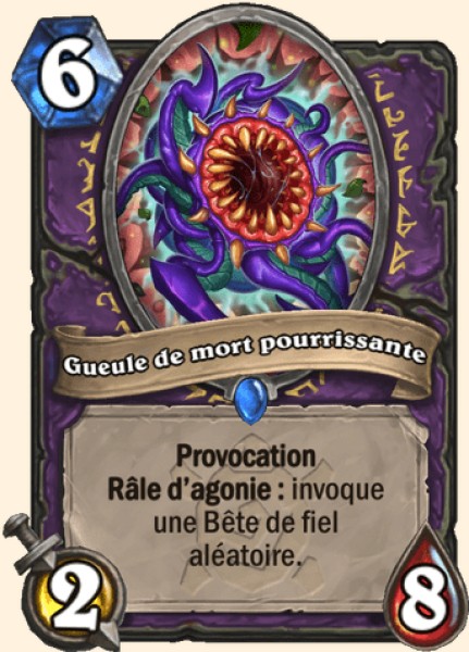 Gueule mortelle carte Hearhstone
