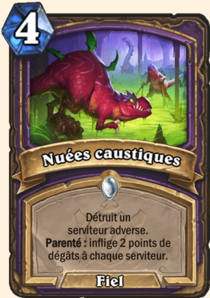 Nuees caustiques carte Hearhstone