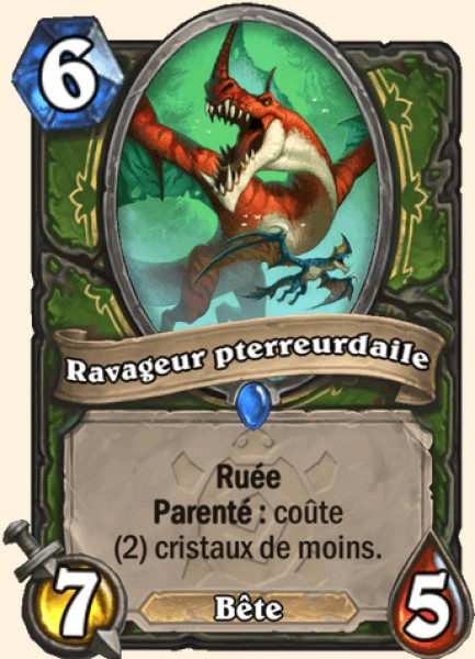 Ravageur pterreurdaile carte Hearhstone