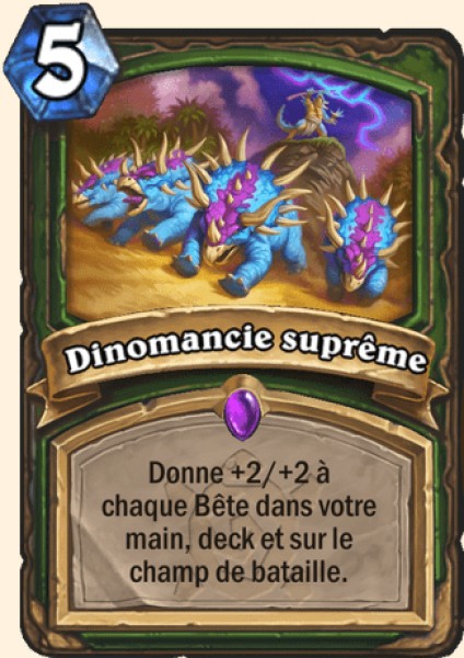 Dinomancie supreme carte Hearhstone