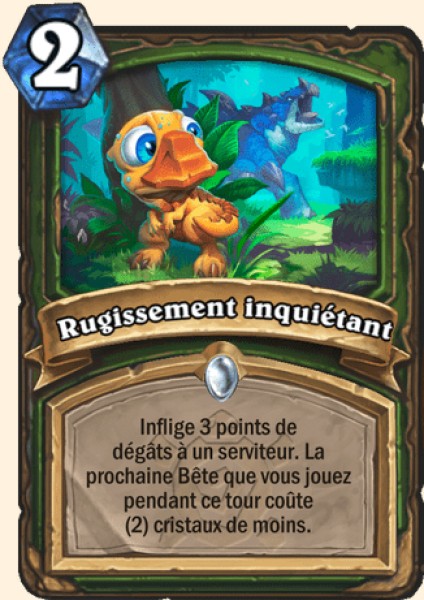 Trembler de peur carte Hearhstone
