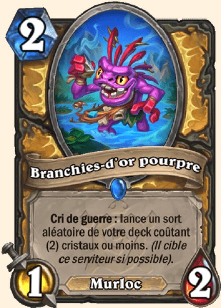 Branchies-d'or pourpre carte Hearhstone