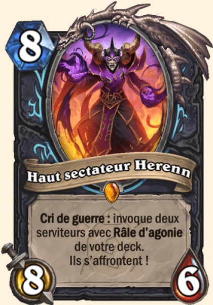 Haut sectateur Herenn carte Hearhstone