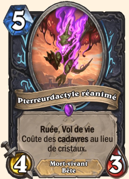 Pterreurdactyle reanime carte Hearhstone
