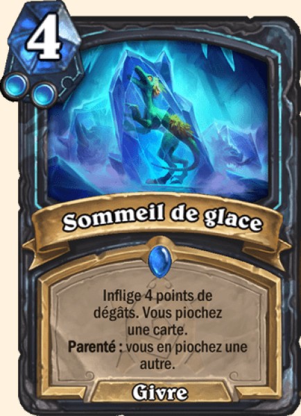 Cryosommeil carte Hearhstone