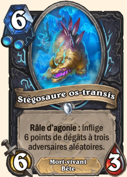 Stegodon a refroidissement osseux carte Hearhstone