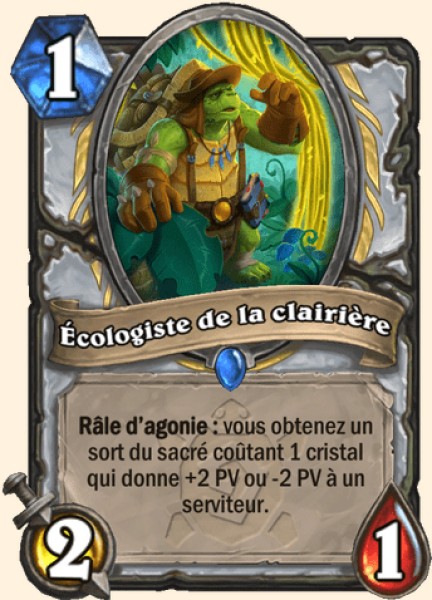 Ecologiste de la clairiere carte Hearhstone