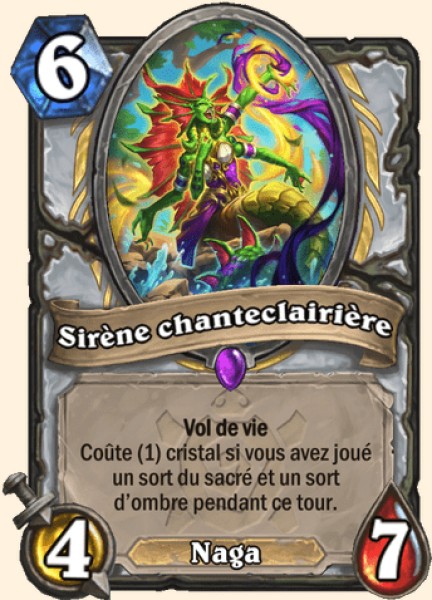 Sirene chanteclairiere carte Hearhstone