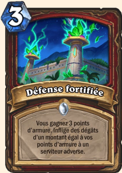 Defense fortifiee carte Hearhstone