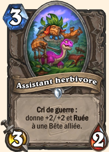 Assistant herbivore carte Hearthstone