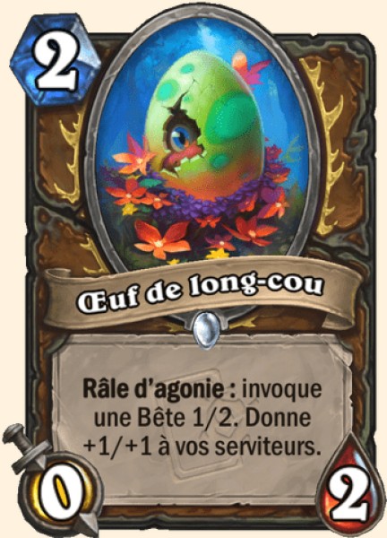 Oeuf a long-cou carte Hearhstone