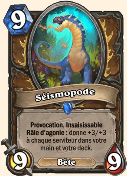 Sismopode carte Hearhstone