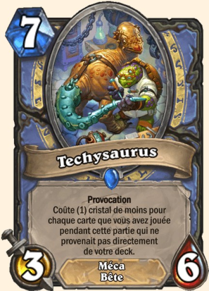Techysaurus carte Hearhstone