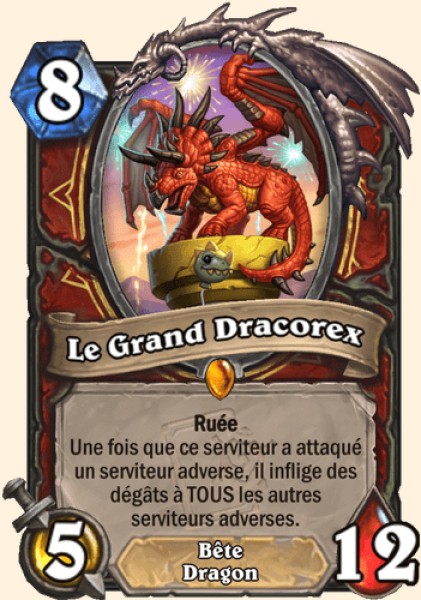 Le Grand Dracorex carte Hearthstone