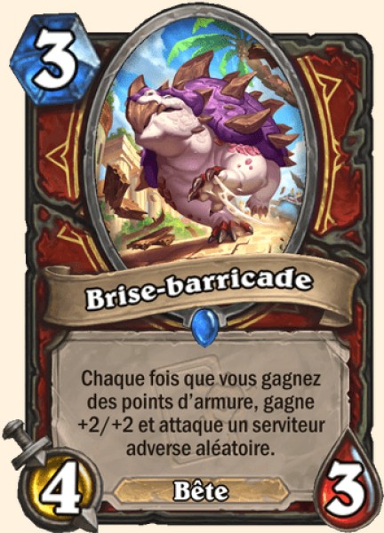 Brise-barricade carte Hearhstone