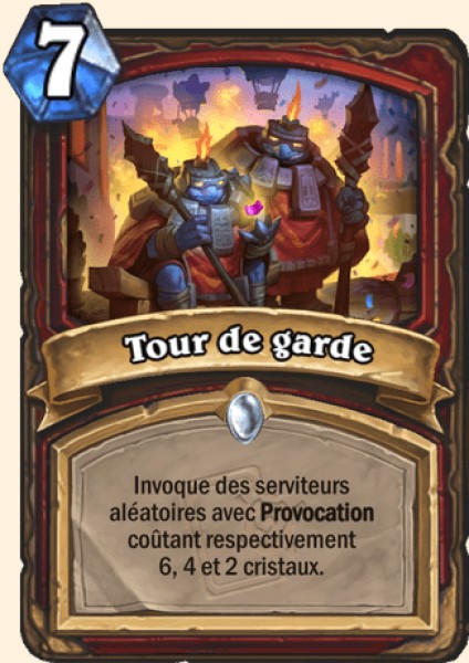 Tour de garde carte Hearthstone