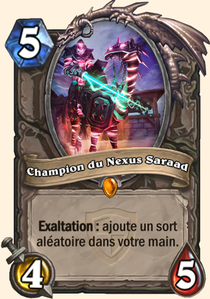Champion du Nexus Saraad carte Hearhstone