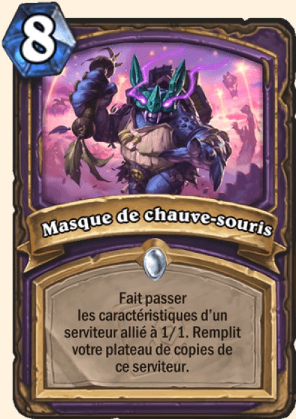Masque de chauve-souris carte Hearthstone