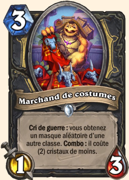 Marchand de costumes carte Hearhstone