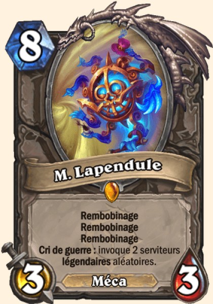 M. Lapendule carte Hearhstone