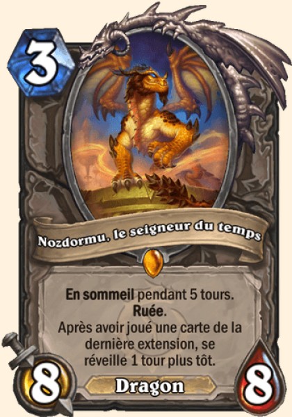 Nozdormu, le seigneur du temps carte Hearhstone