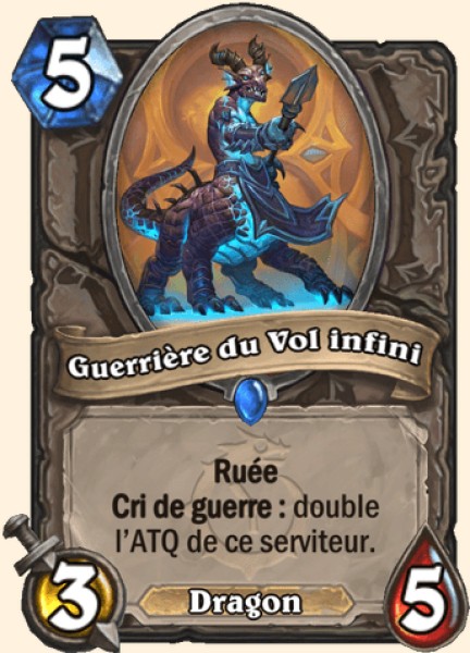 Guerriere du Vol infini carte Hearhstone