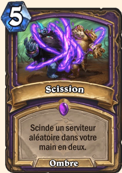 Scission carte Hearthstone