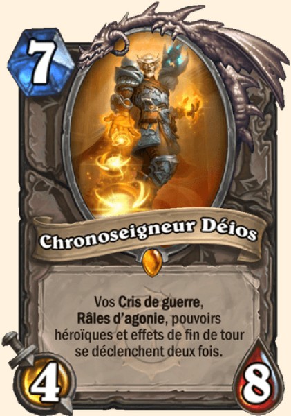 Chronoseigneur Deios carte Hearhstone