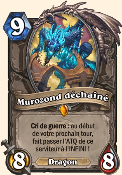 Murozond déchaîné carte Hearthstone