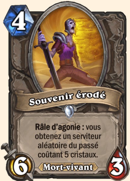 Souvenir érodé carte Hearthstone