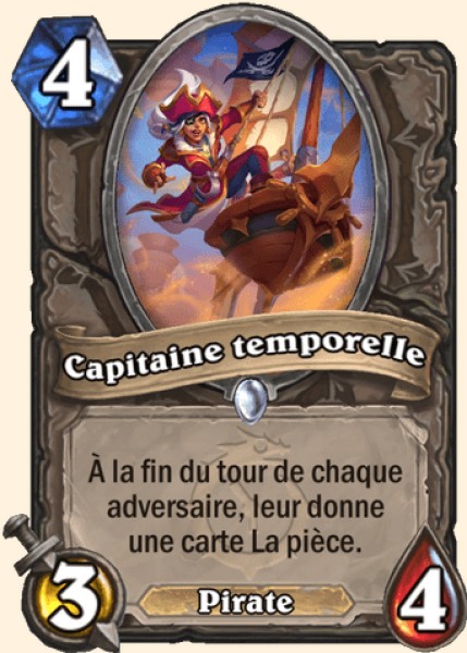 Capitaine temporelle carte Hearhstone