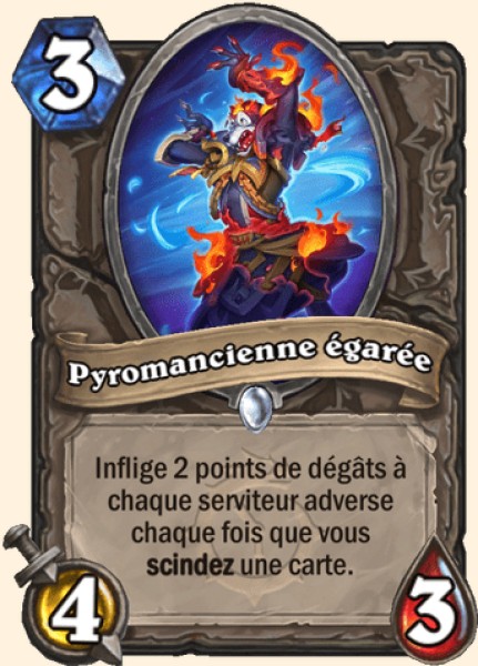 Pyromancienne egaree carte Hearhstone
