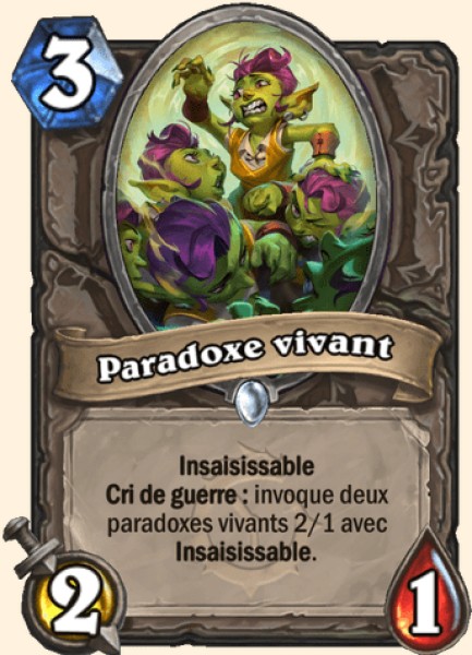 Paradoxe vivant carte Hearhstone