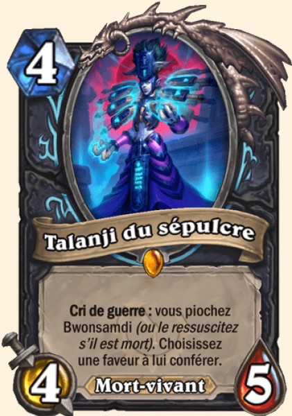 Talanji du sépulcre carte Hearthstone