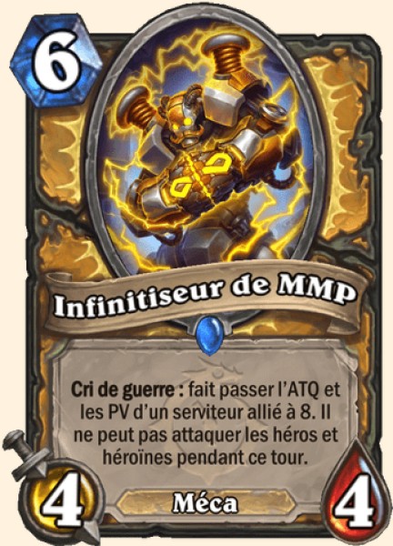 Infinitiseur de MMP carte Hearhstone